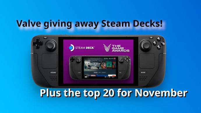 Top 20 Most Played Games of November on Steam Deck + Steam deck giveaway by Valve